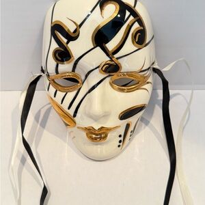 Artistic Gold and Black Mask